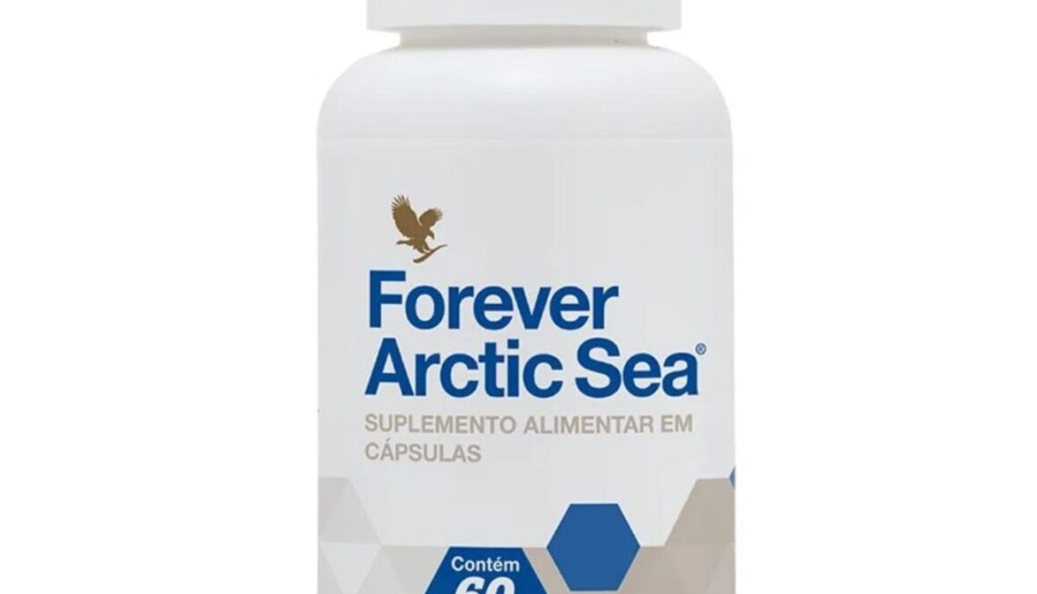 Forever Arctic Sea Ômega 3 – praticidade e qualidade em cápsulas. Embalagem com 60 unidades.