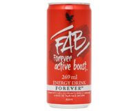 Forever FAB Energy Drink lata vermelha 269ml com taurina e cafeína