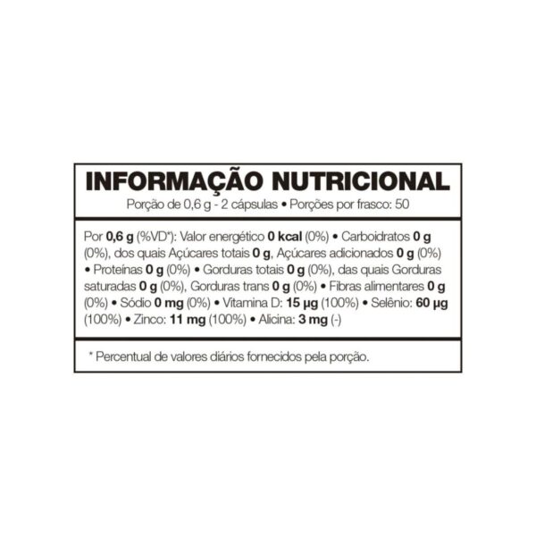 Forever-Garlic-Suplemento-com-Óleo-de-Alho-tabela-nutricional
