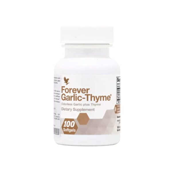 Forever-Garlic-Thyme-Suplemento-com-Óleo-de-Alho-e- Tomilho