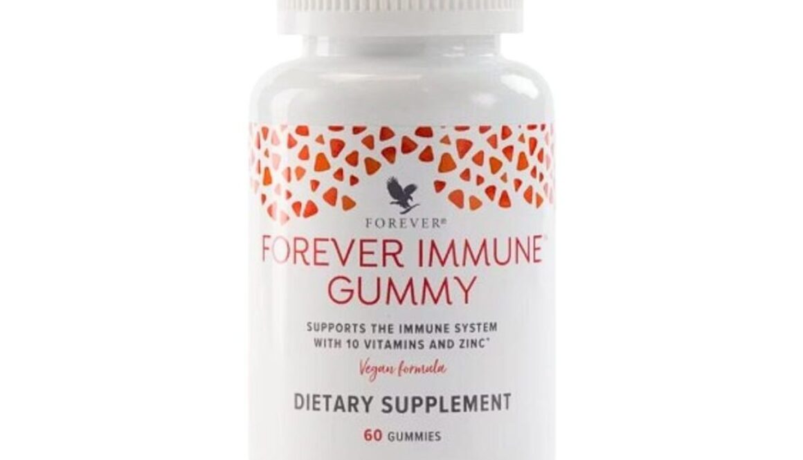 Forever Immune Gummy – gominhas veganas sabor manga com vitaminas e zinco.